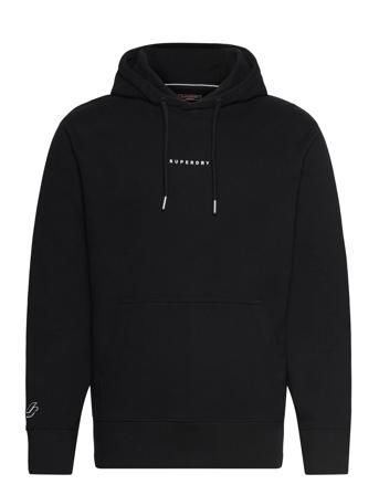Code Surplus Logo Hood Hettegenser Genser Svart Superdry*Betinget Tilbud