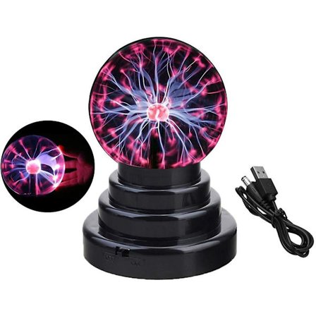 Plasma kugle lys, globe lampe berøringsfølsomt lys, kreativ mag