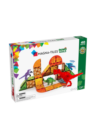 Magna-Tiles MAGNA-TILES Dino-Värld 40 delar Byggsatser Unisex ONESIZE