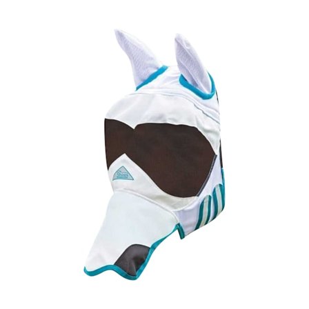 Shires Ultra Pro Sun Shade Hästflugmössa Ponny Vit