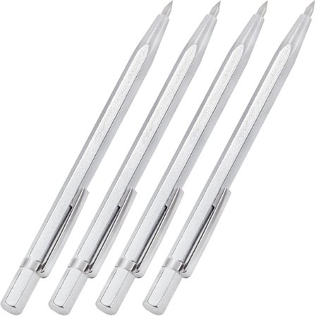 Wolframkarbid Skrivstift Metall Skrivstift Legering Gravyrpennor För Keramik/Metall/Glasplatta 4 Stycken
