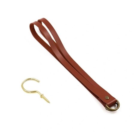 Gardinhållare Rep Läder Tiebacks ORANGE orange