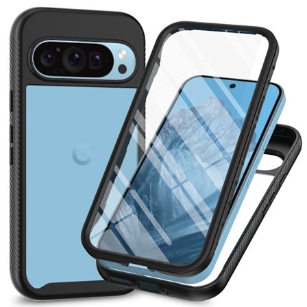 360 Full Cover Edge Case Google Pixel 9 Pro Svart