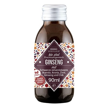 Organic Human Ginseng Shot 90 ml, Helse & Madvarer, Ingredienser, Ginseng