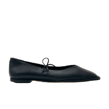 Alohas Sway Black Leather Ballet Flats Loafers Dam Svart 40