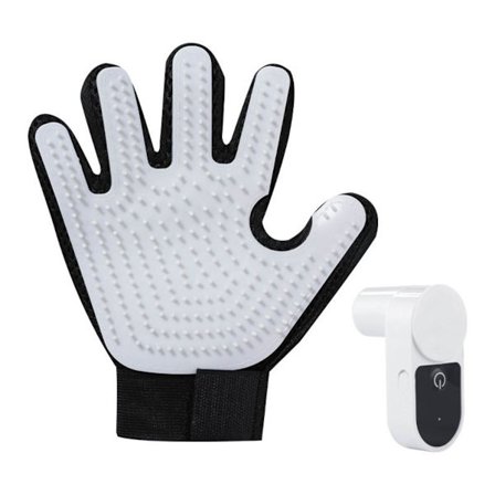 Elektrisk kæledyrsplejehandske med spraytåge - Slut med flyvende hår!