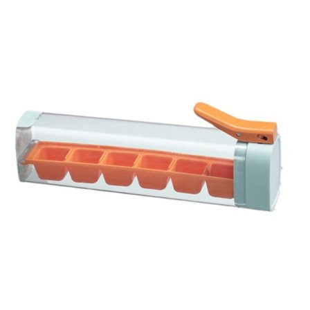 Enkel isbitmaskin med håndtak, enhånds trykk isbitbrett, praktisk isbrett for avkjøling av drikkevarer