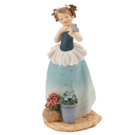 Viktoriansk jente harpiks ornament søt stabil skrivebord håndverk for hjemmedekorasjon