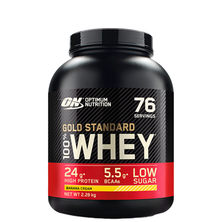 Optimum Nutrition 100% Whey Gold Std, 2273 g, Banana Cream