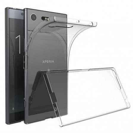 Xperia XZ1 Compact Stöttåligt Genomskinligt Skal Simple