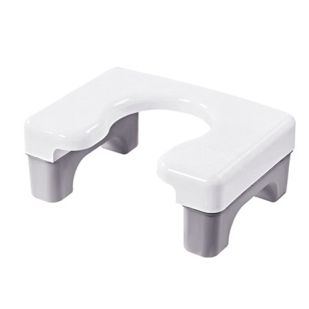 Knækkende toiletskammel stol bærbar toiletskammel stol skridsikker hygiejnisk badestol multifunktionel kommodestol lav grå børneversion