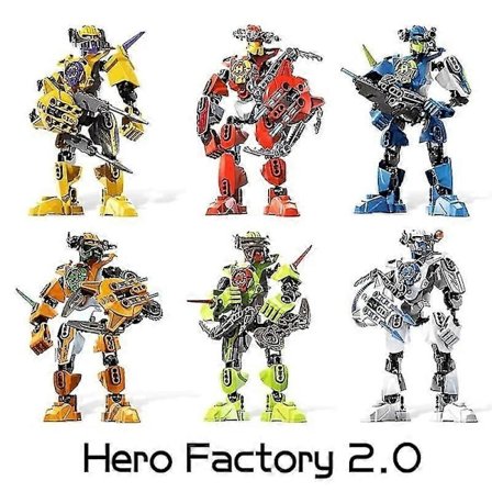 Hero Factory Star Warrior Bionicle Byggeklosser Furno Evo Kombinasjonsrobot Mecha Modell Byggeklosser Lekebarn Julegave - Perfekt