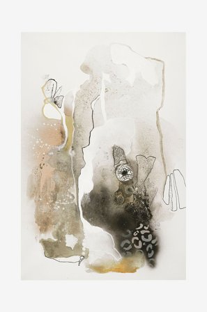 Malerifabrikken - Juliste Aqua Sketch 1 - Beige - Julisteet - - Homeroom