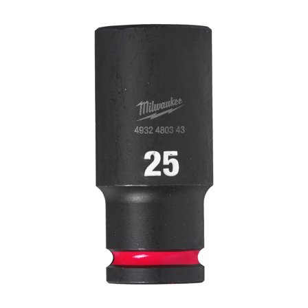 Milwaukee Shockwave Impact Duty Krafthylsa 1/2" fyrkant, djup 25 mm, Skruva