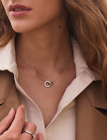 Edblad Eternal Orbit Necklace - Silver - ONE SIZE