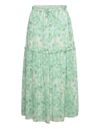 Recycled Chiffon Skirt Green Rosemunde