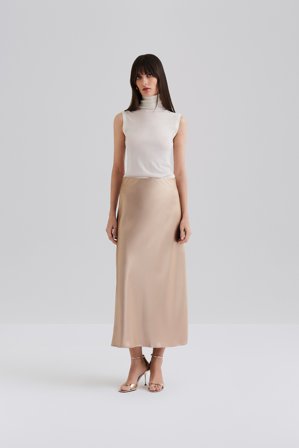 Malina - Aubree midi skirt - L - Champagne