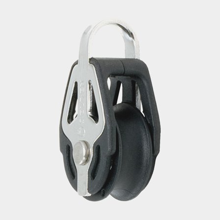 Jednoduchá kladka Seldén BBB 20, pevná, s kuličkovými ložisky, vhodná pro lana Ø2 - 6 mm