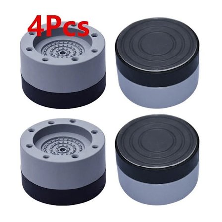 4 stk. universelle vaskemaskine faste fødder - gummi anti-vibrationsfodring vaskemaskine faste fodpude vask