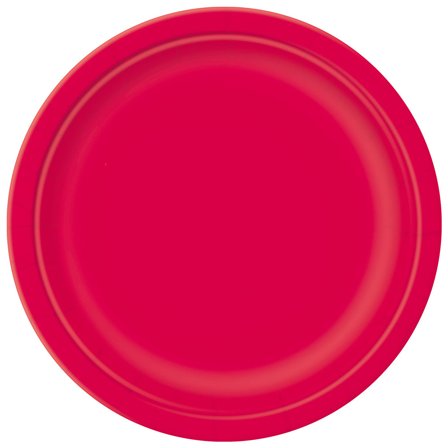 Röda Papptallrikar