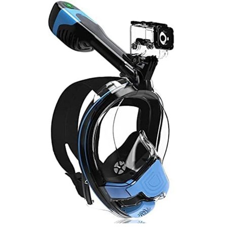 Dykmask snorkel full mask snorkel mask 180° synfält KLB