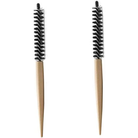 2-delad hårborste, liten rund hårborste, mini rund kam,