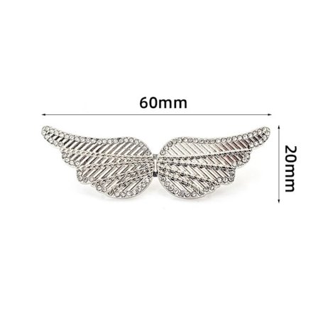 2 STK Byxa Midja Spännare Knapp Pins SILVER ANGEL WINGS ANGEL