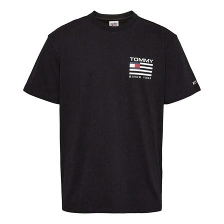 Tommy Hilfiger, T-Shirts Czarny, Mężczyzna, Rozmiar: L