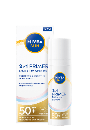 NIVEA Solkräm ansikte UV Face 2in1 Daily Serum SPF50+ Solskydd & solvård Unisex 30,00 ml