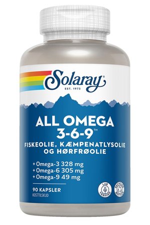 Solaray All Omega 3-6-9 90 kaps., Helse & Madvarer, Andre Kosttilskudsolier, Omega Kombinationer