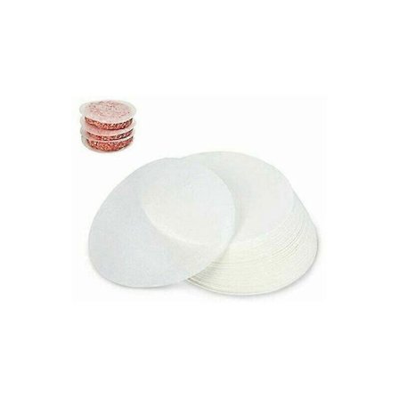500 ark non-stick papir, diameter 12,5 cm, hakket biffpapir, burgerplate (LGL)