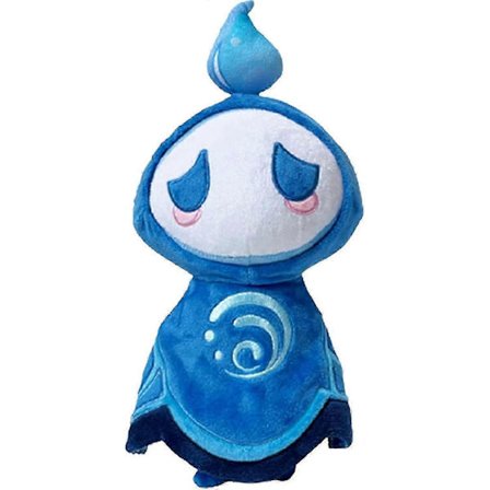 11,8 tommer Genshin Plysj Abyss Kosedyr Leketøy Cosplay Figur Soveromsdekorasjon Putepill Spillrekvisitter For Fans Blå -[D]