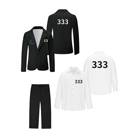 Squid Game 3 Player Cosplay Kostume Sæt Komplet Beklædningssæt