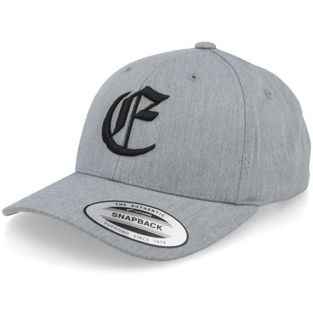 Kiddo Cap - Grå adjustable Keps - Kids E Letter 3d Heather Grey Adjustable @ Hatstore