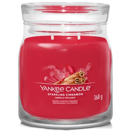 Yankee Candle Signature Medium Jar Sparkling Cinnamon 368g
