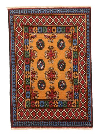 Hand Knotted Afghan Fine Rug 78X115