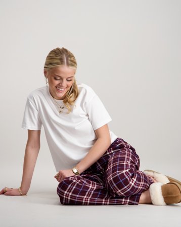 Tommy Hilfiger FLANNEL PANTS FAMILY PLAID Rot Pyjamas/Pyjamahosen Jungen - Kids Brand Store