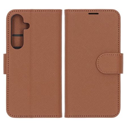 Flip Stand Leather Wallet Case For Samsung S25 Brown