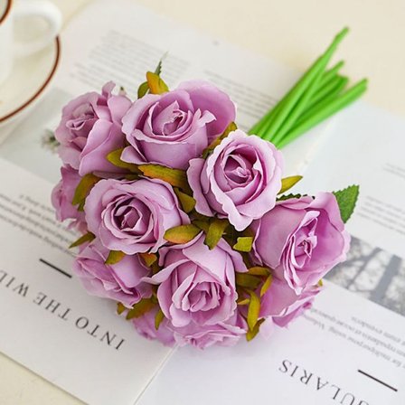 Kunstige blomster Fake Rose FARVE 8 FARVE 8