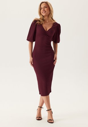 BUBBLEROOM - Structure Puff Sleeve Dress - XL