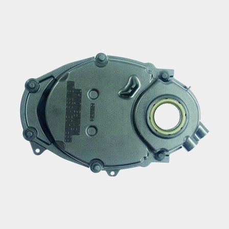 Pioneer Transmissionskåpa i grå metall för motor, hållbar och robust konstruktion med exakt passform för fordon.