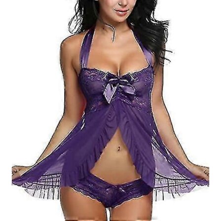 Underkläder för kvinnor Spets Babydoll Nattlinne Gravidunderkläder Sexiga Gravid Boudoir Outfits