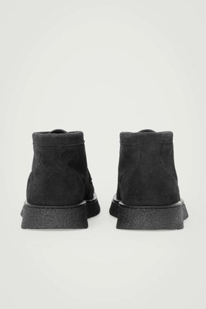 COS Men's Scarponcini In Pelle Scamosciata in Nero