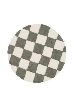 A World of Craft Felt chess sittdyna, grå/offwhite Dynor Grå Ø 37 cm