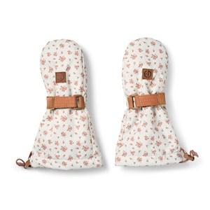 Elodie 1-3 y Floral Mittens Autumn Rose One Size - Gloves and mittens - One size - Cream