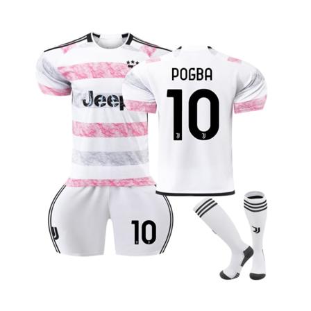 2023-24 Juventus Hemma #10 Pogba fotbollströja M(170-175CM)