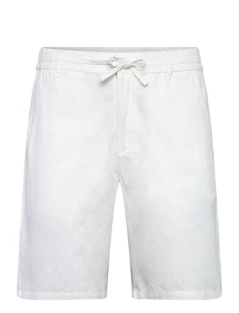 Aklt James Cot/Linen Ela Shorts White Anerkjendt