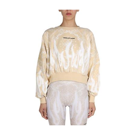 Vision OF Super Paisley Pattern Sweatshirt inbo, Dame Sweatshirts