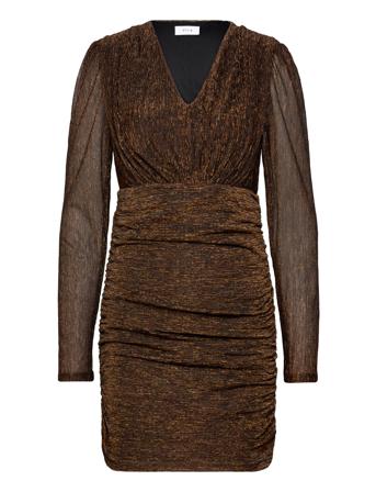 Vijaade L/S V-Neck Dress/Dc Brown Vila