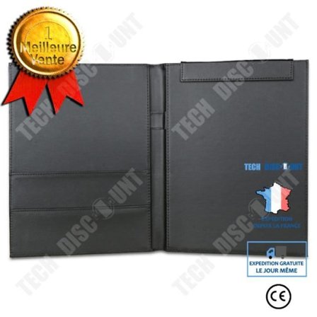 TD Storage Folder A4 Multi-Function Läder Enfärgad Folder Manager-mapp Business Data Storage Folder